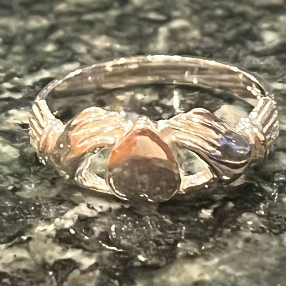 Sterling Silver Fenian Claddagh Ring without Crown - Picture 8 of 15